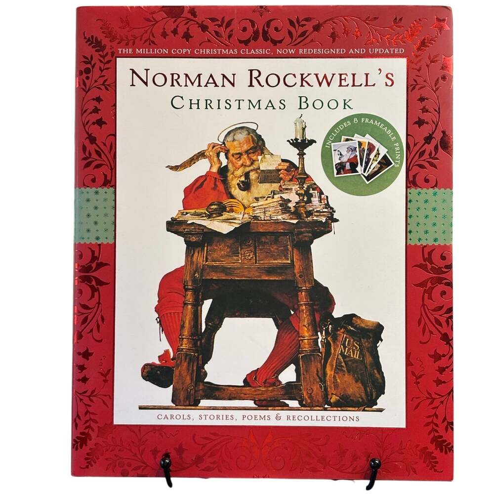 2009 Norman Rockwell's Christmas Book, with Frameable Prints, HCDJ